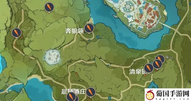 原神2.6百货奇货第二天材料分布图