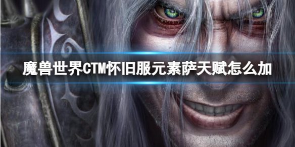 魔兽世界CTM怀旧服元素萨加点推荐