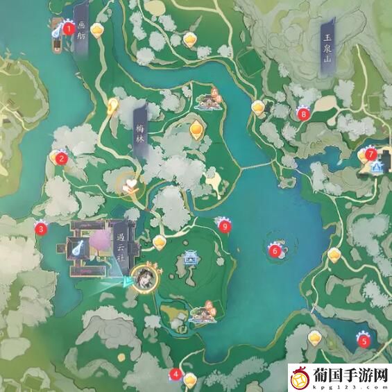 射雕五律铃全位置一览