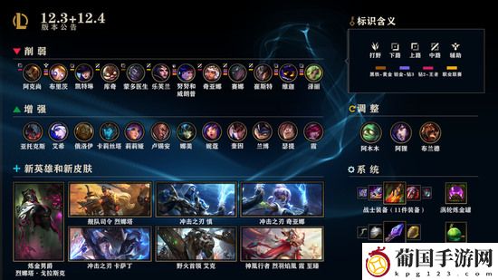 英雄联盟12.4版本更新内容介绍